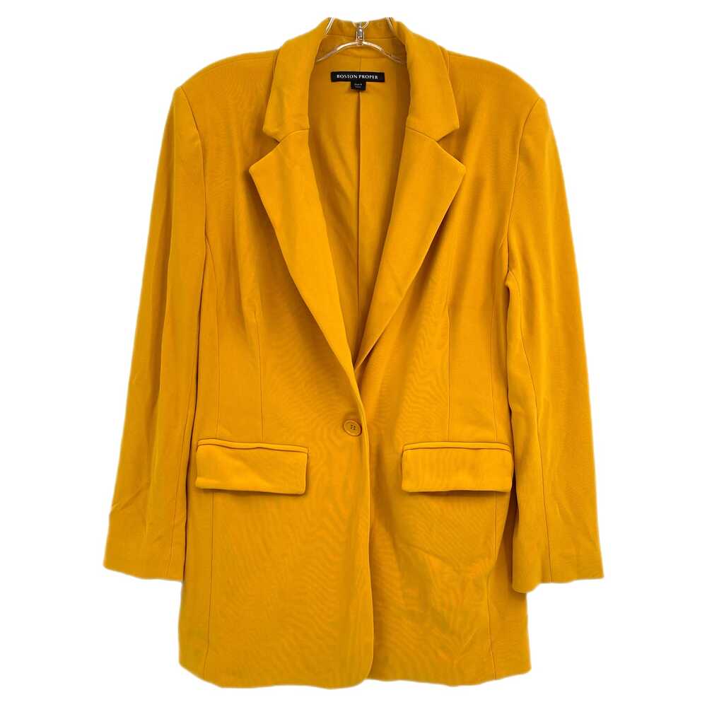 Boston Proper Yellow Blazer | Stylish Women's Jacket Size 8